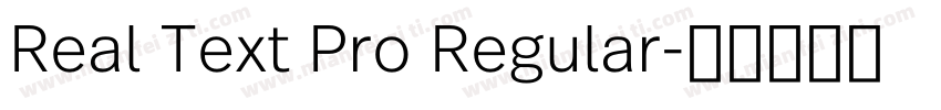 Real Text Pro Regular字体转换